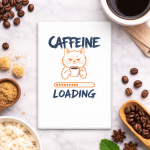 Fridge Magnet Kulkas Rectangle Quetos Caffeine Loading size 54 x 78 cm